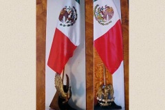 Pedestales para bandera del Espíritu de México